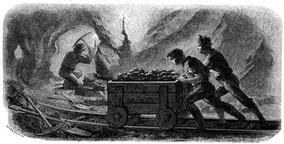 Quartz Mining, California, 1859 by Gustave Adolphe Chassevent Bacques