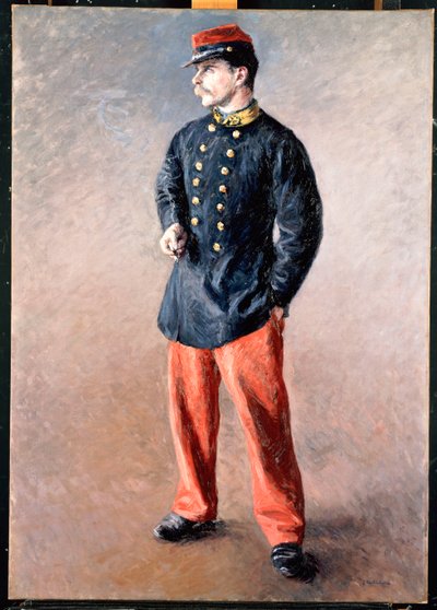 A Soldier by Gustave Caillebotte