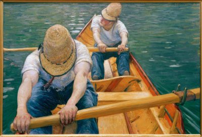 Rowers on the Yerres by Gustave Caillebotte