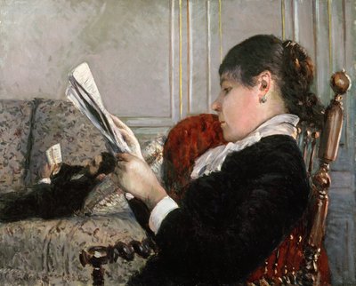 Interior, Woman Reading, 1880 by Gustave Caillebotte