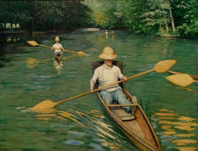 Périssoires on the Yerres by Gustave Caillebotte