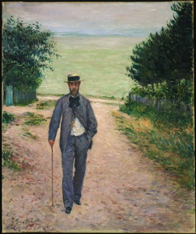 Stroller by the Sea by Gustave Caillebotte