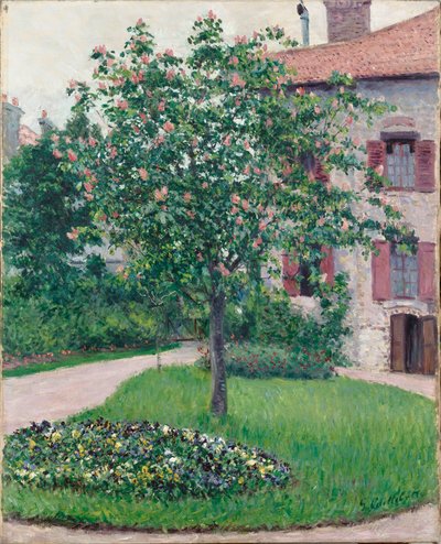 Tree in Blossom, 1882 by Gustave Caillebotte