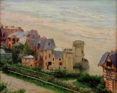 Trouville, the Beach and the Villas by Gustave Caillebotte