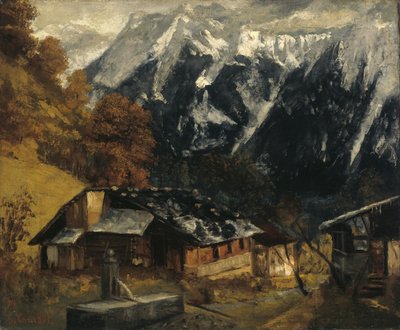 An Alpine Scene by Gustave Courbet