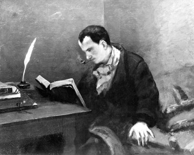 Charles Baudelaire by Gustave Courbet
