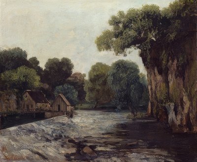 The Mill Weir. 1866 by Gustave Courbet