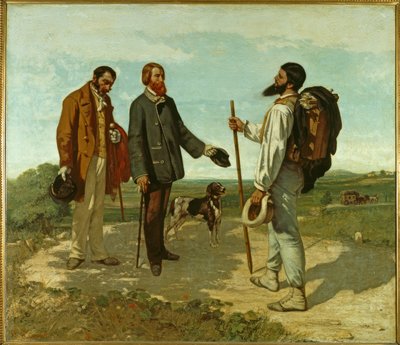 The Encounter by Gustave Courbet