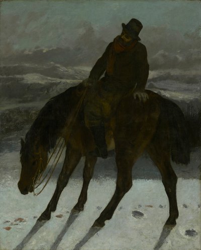 Hunter on Horseback by Gustave Courbet