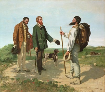 La Rencontre, or Bonjour Monsieur Courbet by Gustave Courbet