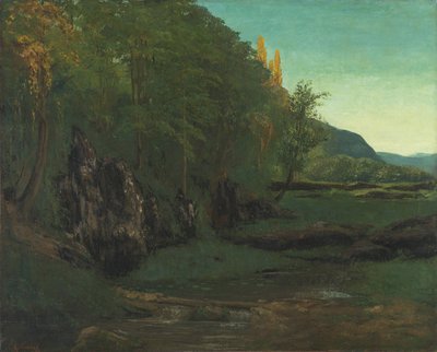 Landscape from Jura by Gustave Courbet