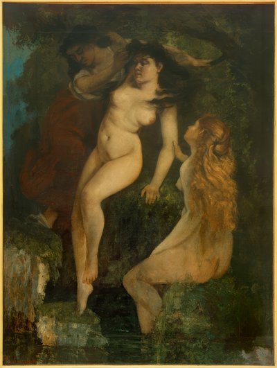 The Three Bathers by Gustave Courbet