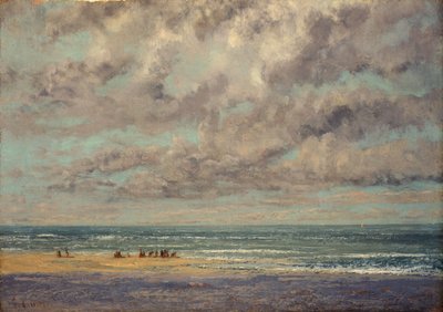 Marine - Les Equilleurs by Gustave Courbet