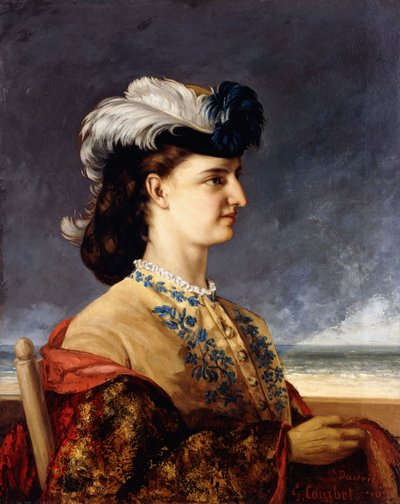 Portrait of Countess Karoly by Gustave Courbet