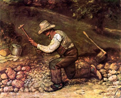 Stonemason by Gustave Courbet