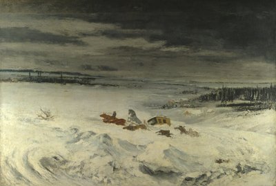 The Diligence in the Snow, 1860 by Gustave Courbet