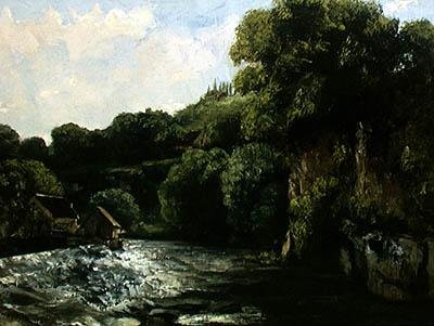 The Lock on the Loue by Gustave Courbet