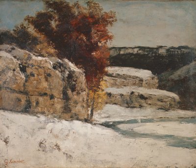 Winter Landscape by Gustave Courbet