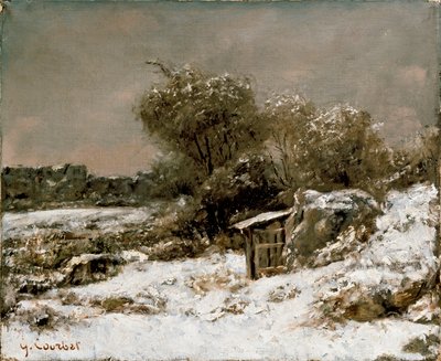 Winter Scene by Gustave Courbet