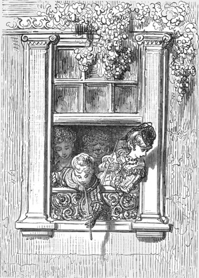A Balcony Scene, 1872 by Gustave Dore