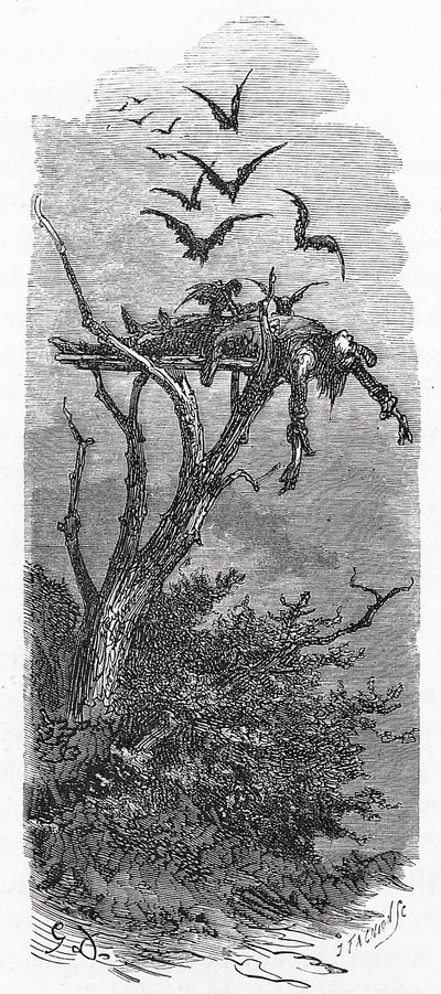 A Celtic Sky Burial, 1866 by Gustave Dore