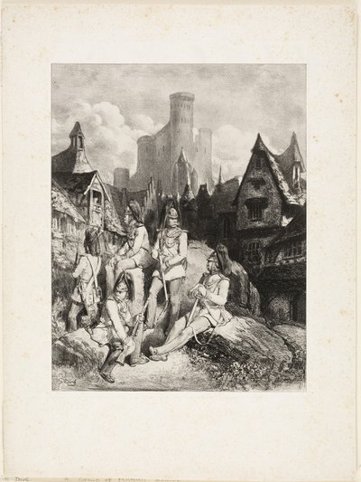 A Group of Austrian Guards by Gustave Dore