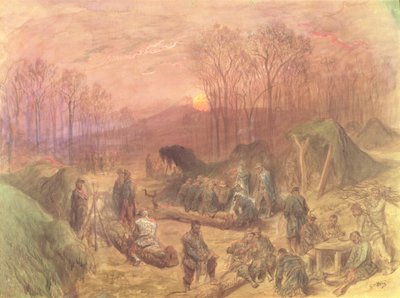 A Military Encampment by Gustave Dore