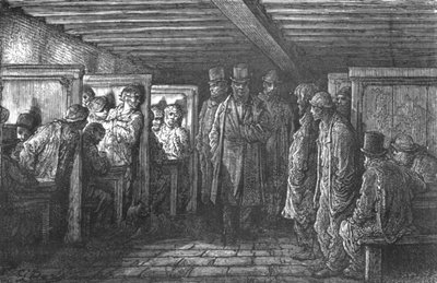 A Whitechapel Coffee House, 1872 by Gustave Dore