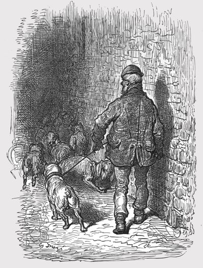 Bull Dogs, 1872 by Gustave Dore