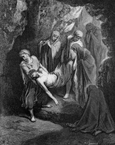 Burial of Jesus by Gustave Dore