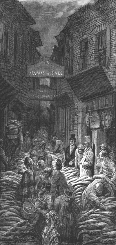 Dark House Lane - Billingsgate by Gustave Dore
