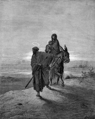 Flight into Egypt by Gustave Dore