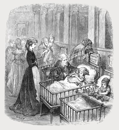 Infant Hospital Patients by Gustave Dore