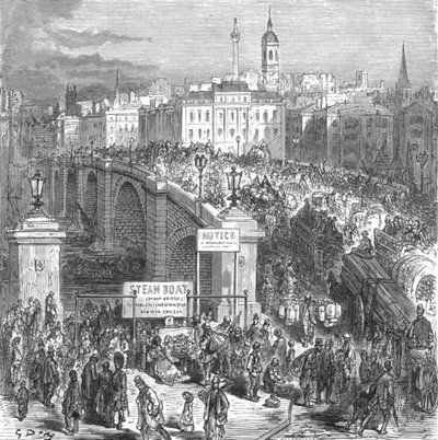 London Bridge, 1872 by Gustave Dore