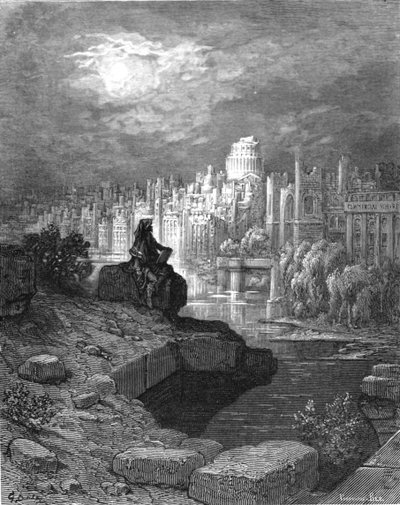 The New Zealander by Gustave Dore