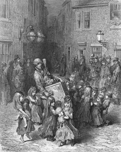 The Organ in the Court by Gustave Dore
