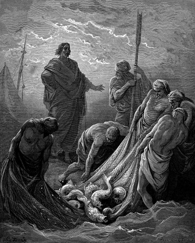 The Miraculous Draught of Fishes, 1866 by Gustave Dore