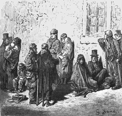 Waifs and Strays, 1872 by Gustave Dore
