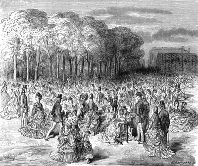 Zoological Gardens - Sunday Promenade by Gustave Dore