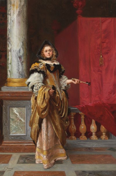 Arriving at the Ball by Gustave Jacquet