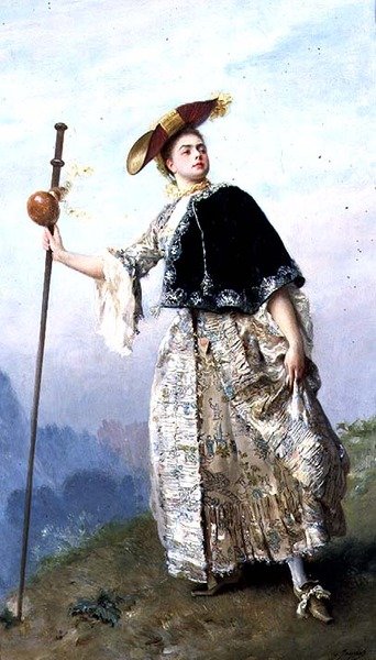 The Fashionable Woman by Gustave Jacquet