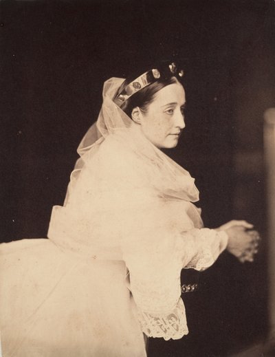 The Empress Eugénie in Prayer by Gustave Le Gray