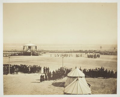 Mass, Camp de Châlons, 1857 by Gustave Le Gray