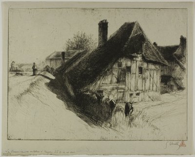 Low-Seated Peasant Dwelling, Troyes by Gustave Leheutre