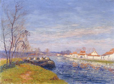 St. Mammes, Moret-sur-Loing by Gustave Loiseau