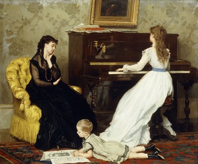 Practising by Gustave Léonard de Jonghe