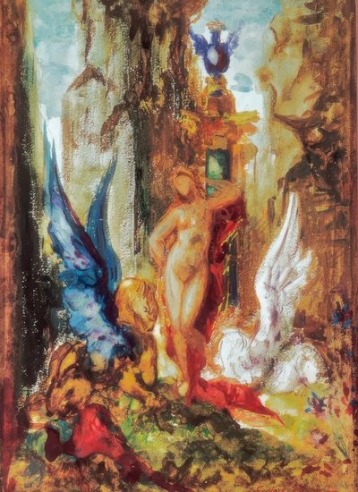 Fairy with Griffins by Gustave Moreau