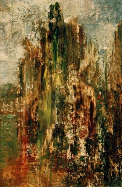 Landscape. Sketch (at the Sphinx) by Gustave Moreau