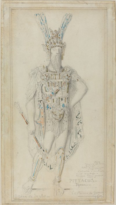 Pittacus the Tyrant in War Costume by Gustave Moreau