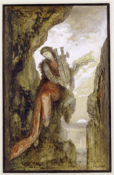 Sappho on the Cliff by Gustave Moreau